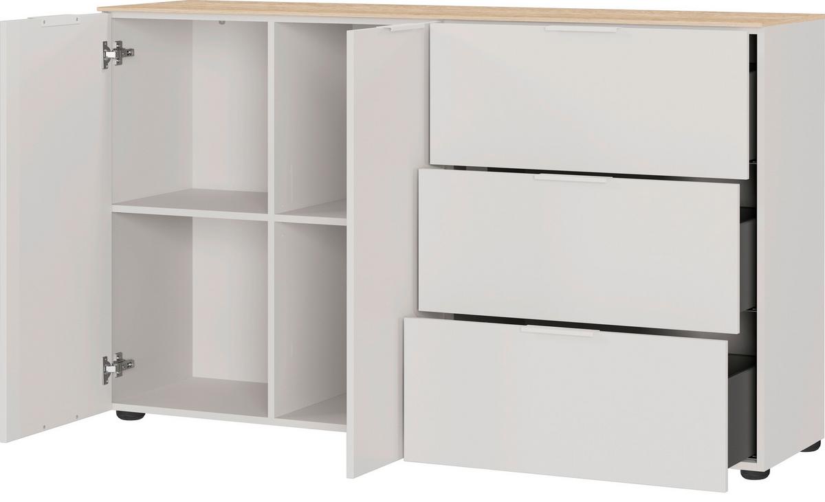 Sideboard Gw-Savoca - Kaschmir/Eichefarben, Modern, Holzwerkstoff/Metall (151/98/40cm) - Mömax
