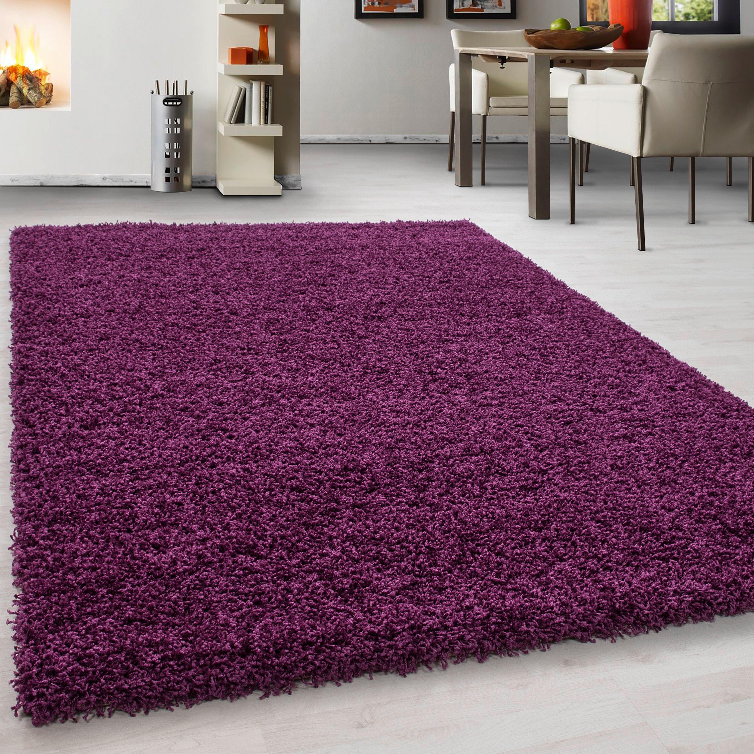 Hochflorteppich Life Lila ca. 120x170cm - Lila, KONVENTIONELL, Textil (120/170cm) - Novel