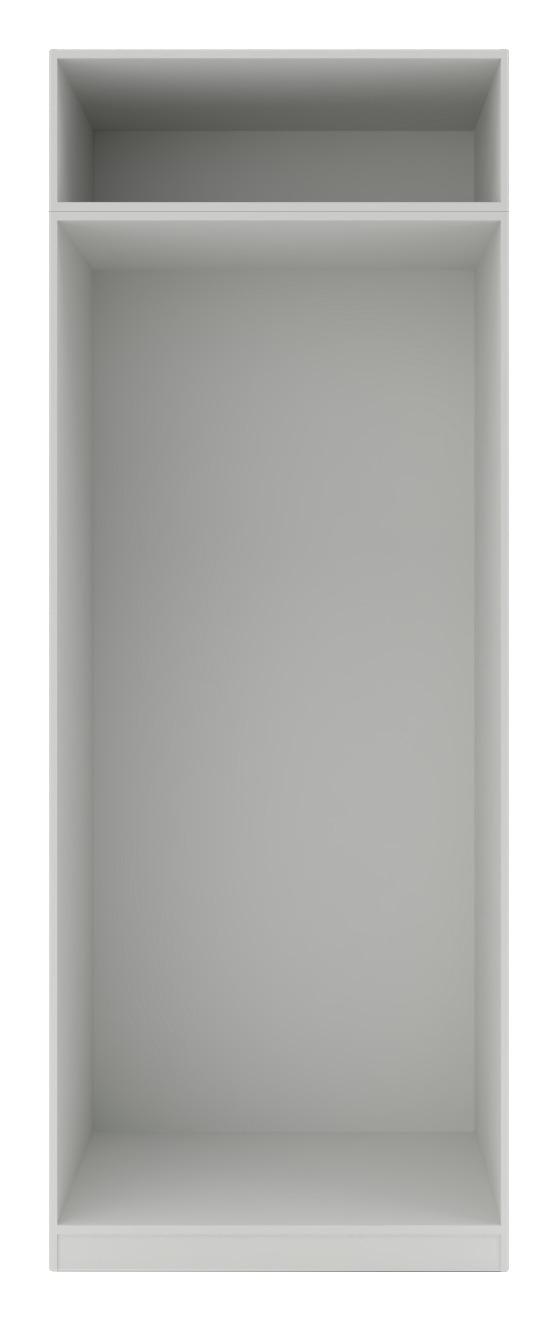 Kleiderschrankkorpus "UNIT" in Weiß - Weiß, MODERN, Holzwerkstoff (91,1/242,2/56,5cm) - Based