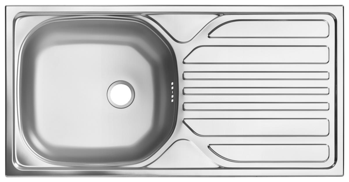 Eckküche Denver mit Geräten ca. 250x175 cm Grau/Eiche - Eichefarben/Schwarz, Design, Holzwerkstoff/Kunststoff (250/175cm) - P & B