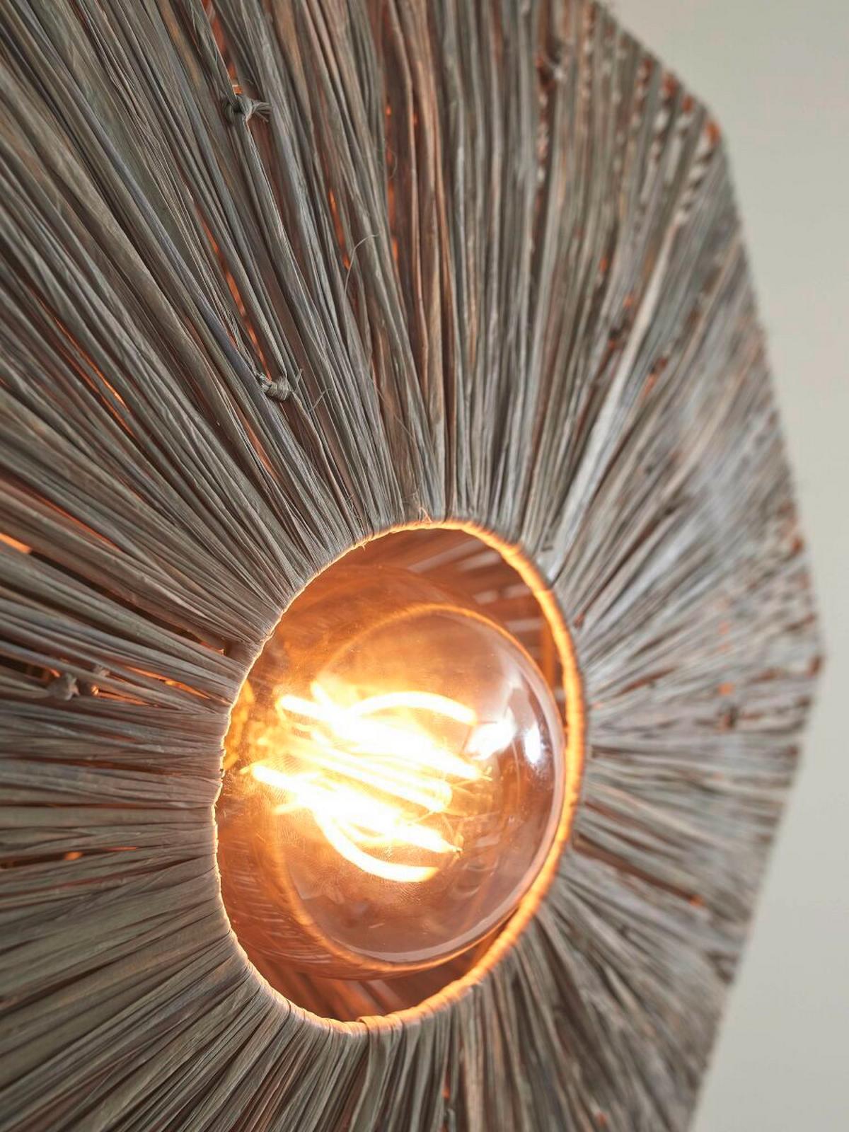 Mennyezeti Lámpa Panc011dg - sötétszürke, Modern, természetes anyagok (65cm) - Good & Mojo