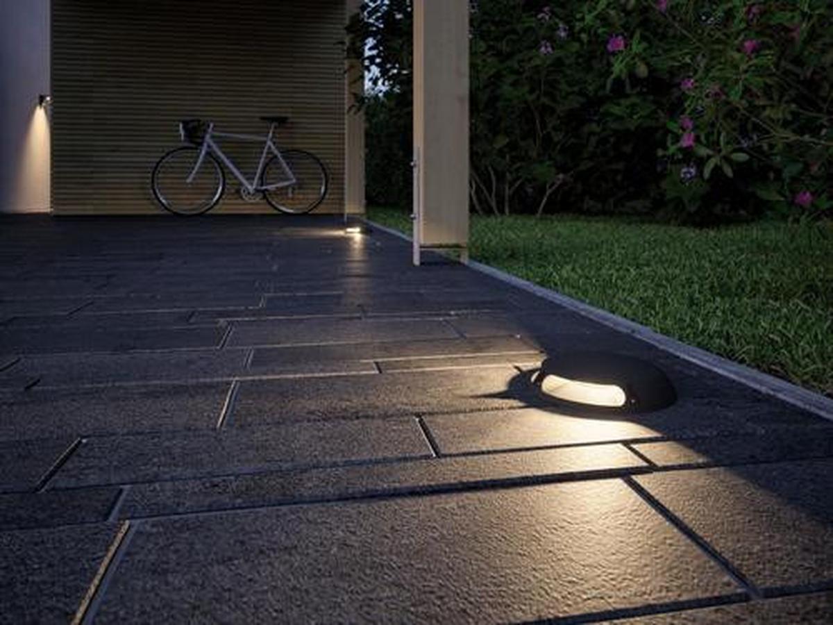 Wegeleuchte Plug&Shine max. 6 Watt - Anthrazit, Design, Metall (16/3,2cm) - Paulmann
