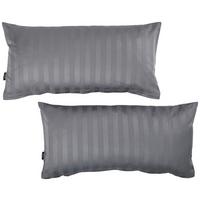 ZESTAW POSZEWEK NA PODUSZKI DOBBY - antracytowy, Konventionell, tkanina (40/80cm) - Novel