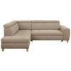 Kutna Garnitura Lugo - sivo-bež, Moderno, drvo/metal (205/98/266cm) - Modern Living