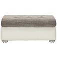Hocker Weiß/Grau - KONVENTIONELL, Kunststoff/Textil (100/43/70cm) - Modern Living Hocker Weiß/Grau - KONVENTIONELL, Kunststoff/Textil (100/43/70cm) - Modern Living