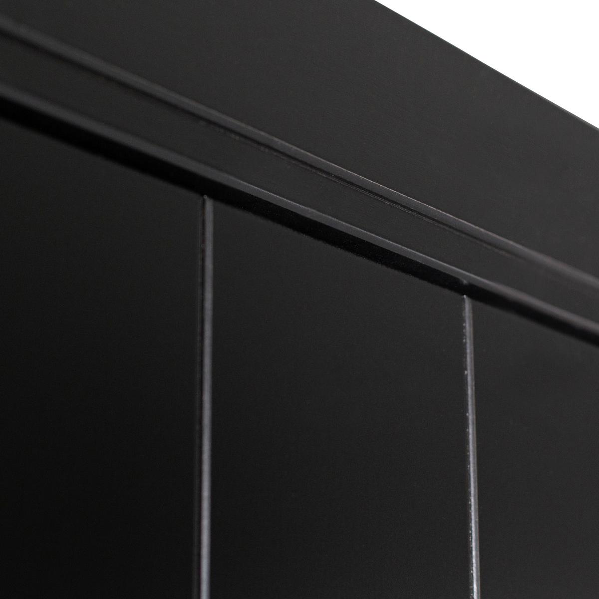 Drehtürenschrank Connect Schwarz - Schwarz, Design, Holz (94/195/53cm) - Livetastic