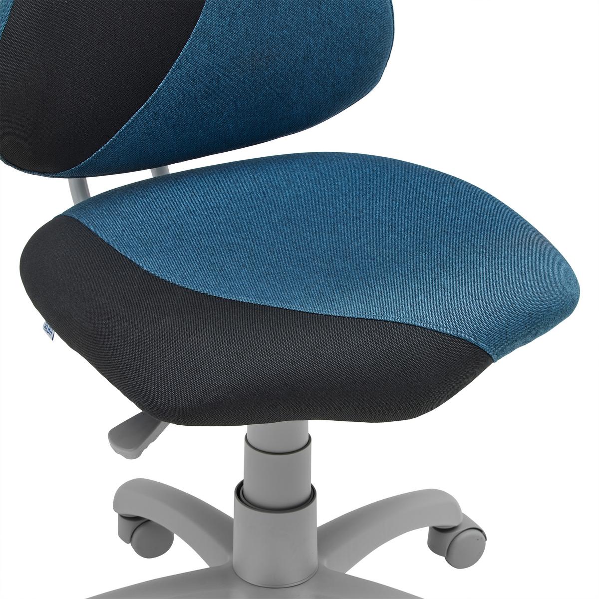 Jugenddrehstuhl Kiki S-Line Blau/Schwarz - Blau/Schwarz, KONVENTIONELL, Kunststoff/Textil (64/84-106/64cm) - Mömax