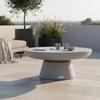 Loungetisch Kylix Hellgrau - Grau, KONVENTIONELL, Stein (66/66/35cm) - Gardenson