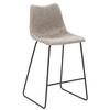 Barhocker My Solo ca. 49x100 cm Hellgrau - Hellgrau/Schwarz, KONVENTIONELL, Textil/Metall (49/99/51cm) - Livetastic