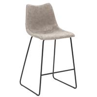 Barhocker My Solo ca. 49x100 cm Hellgrau - Hellgrau/Schwarz, KONVENTIONELL, Textil/Metall (49/99/51cm) - Livetastic