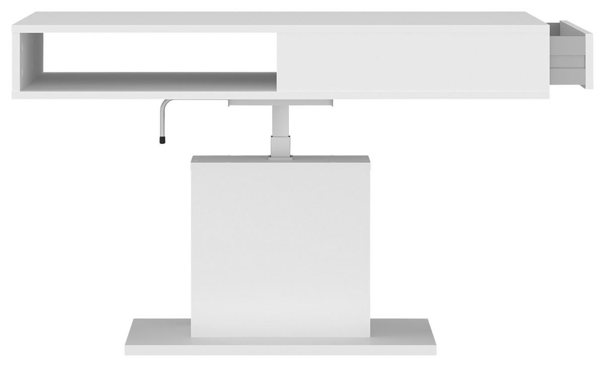 Stolić Cortado - bijela, Moderno, drvni materijal (110/59,6-79,6/65cm) - Modern Living