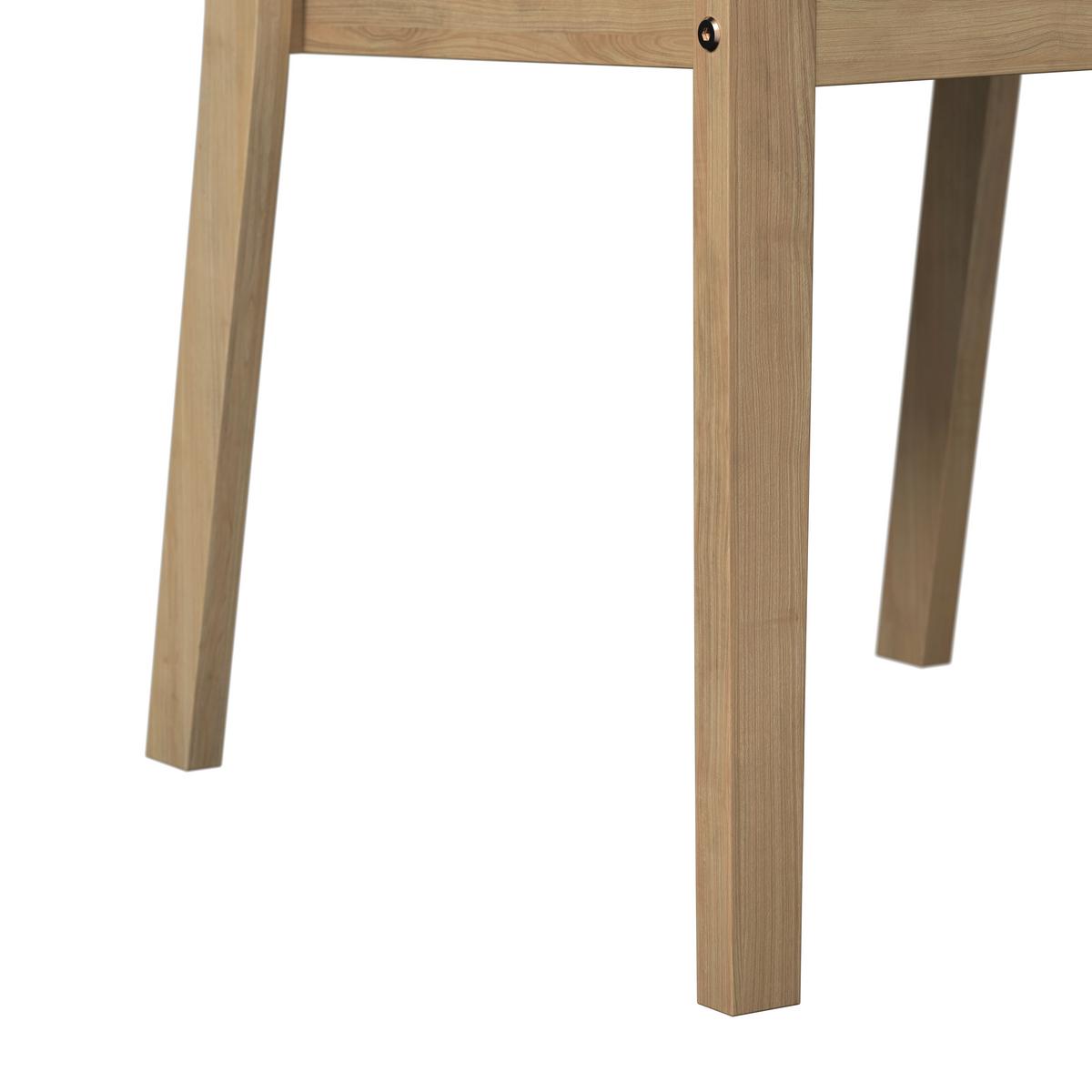 KOMPLET OGRODOWY ZE STOŁEM TABEA - antracytowy/kolor drewna tekowego, Modern, drewno/tkanina (90/65/75/82/90/62cm) - Ambia Garden