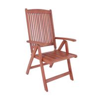 Gartenstuhl stapelbar/klappbar Eukalyptusholz - Eukalyptusholzfarben, Basics, Holz (58/110/65cm) - Gardenson