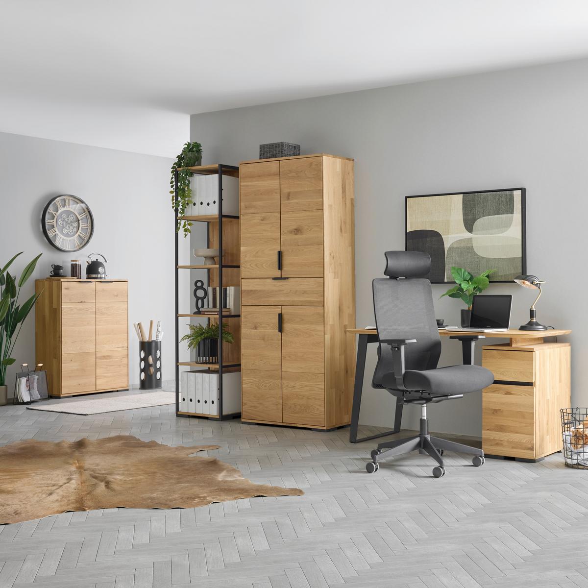 Aktenschrank Albero Naturfarben - Naturfarben, MODERN, Holz (80/200/38cm) - Mömax