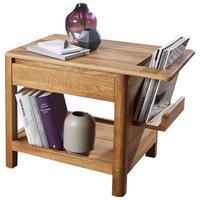 STOLIK BOCZNY KM-0240 - kolor dębowy, Basics, drewno (70/40/50cm)