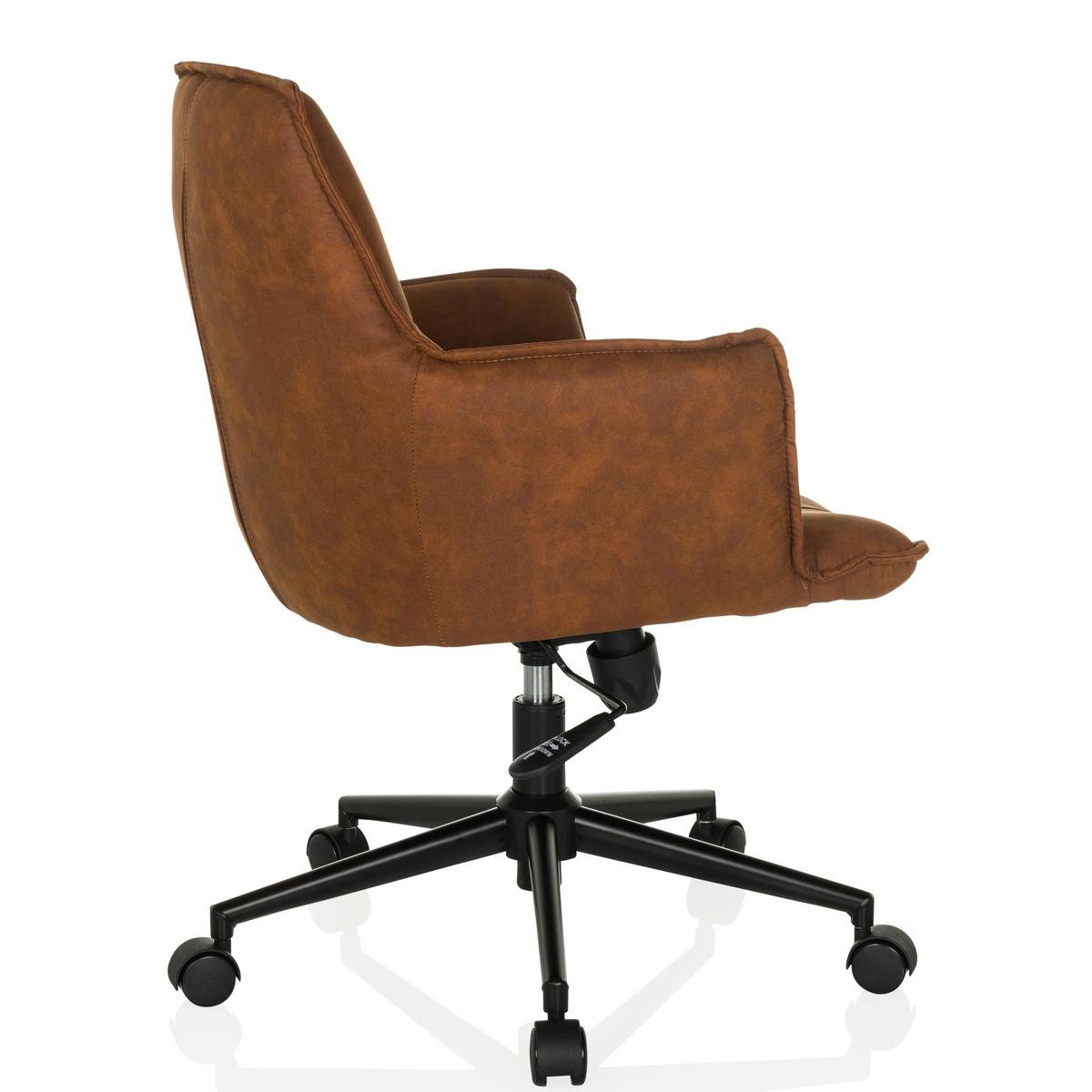 Drehstuhl Solao Life Braun - Schwarz/Braun, MODERN, Kunststoff/Textil (54/85/70cm) - MID.YOU