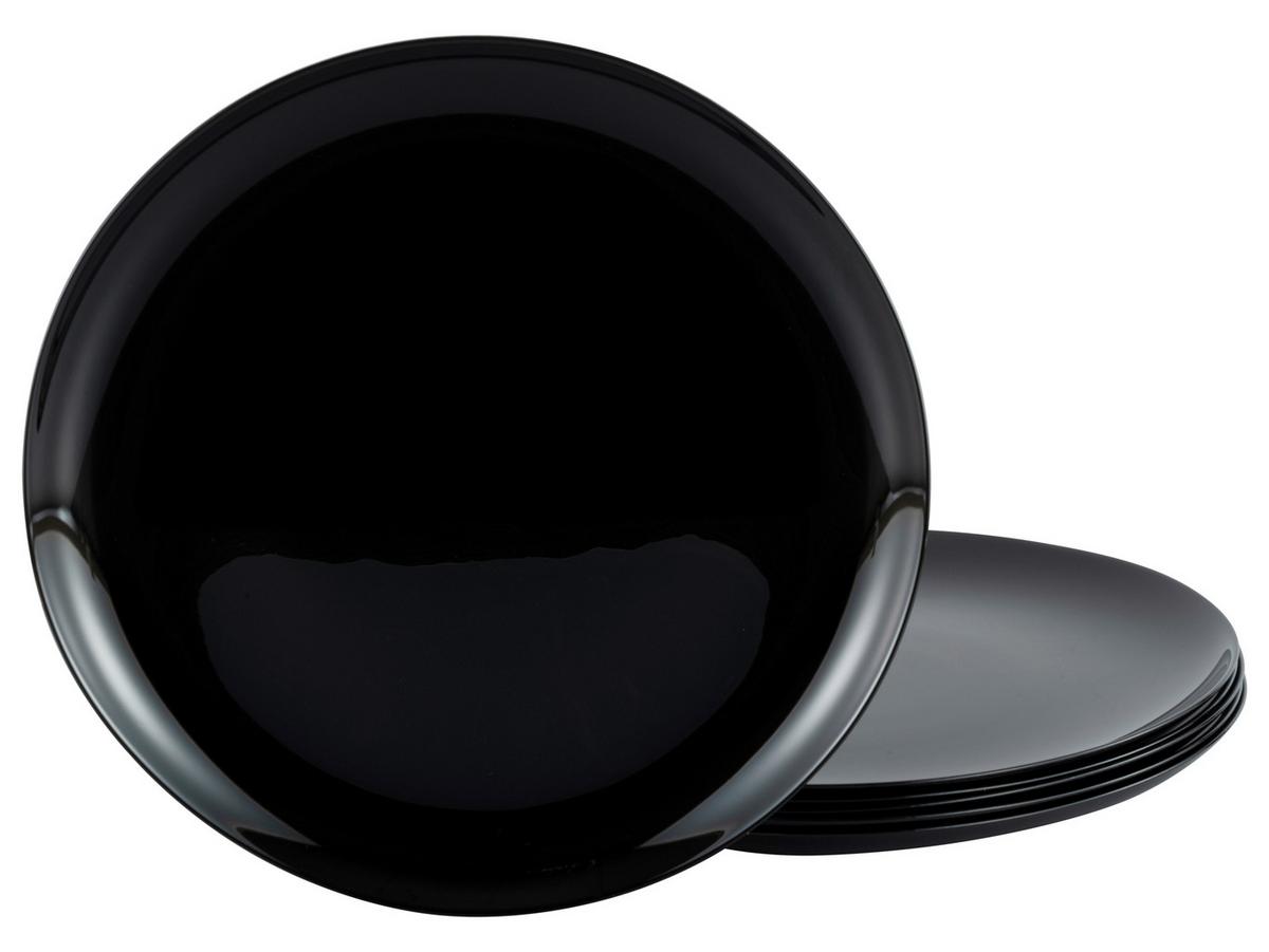 Set Krožnikov Za Pico Italien Party Black, 6-Delni - črna, steklo (33cm) - Creatable