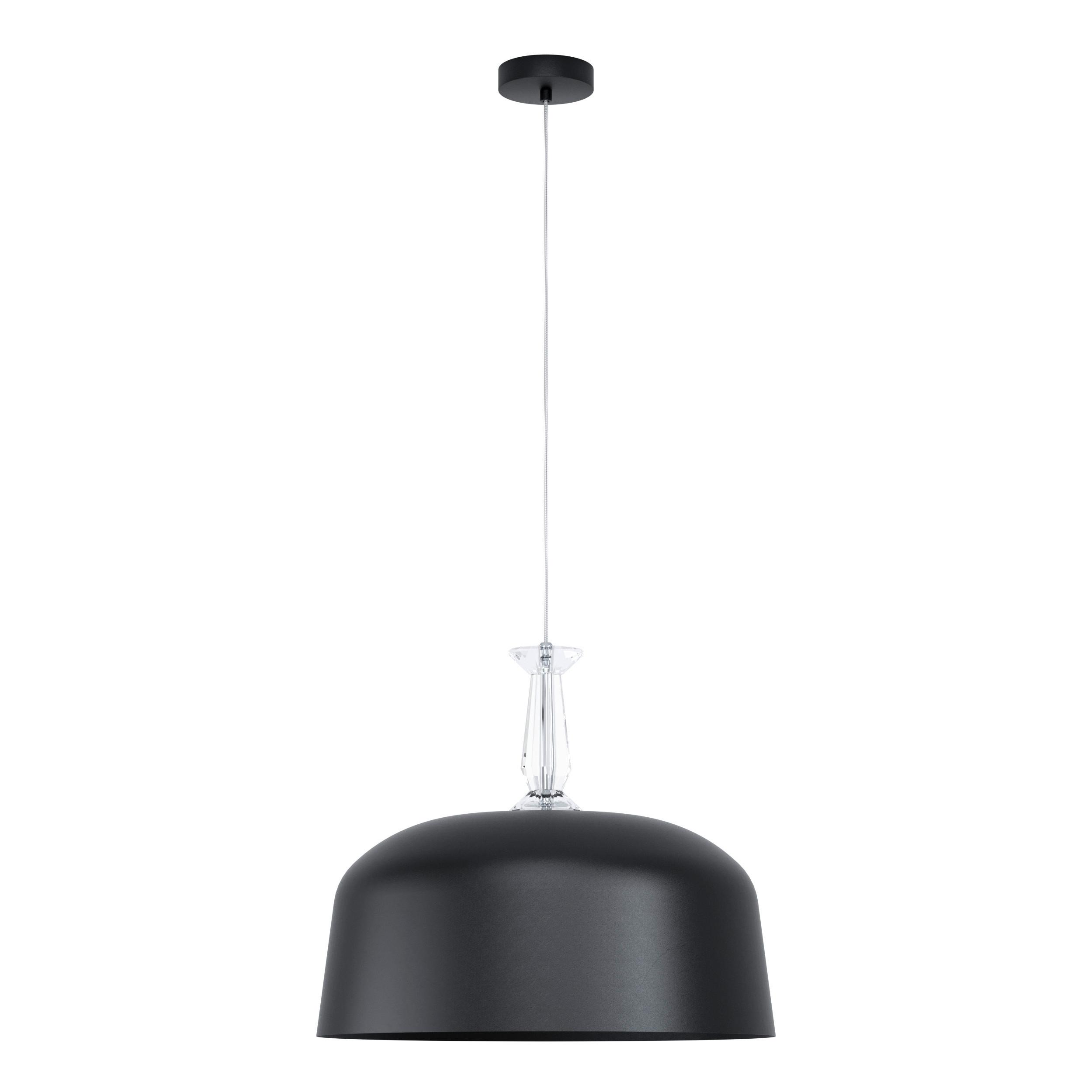 Hängeleuchte 39588* Monte Fuerte - Schwarz, Konventionell, Glas/Metall (48/110cm) - Eglo