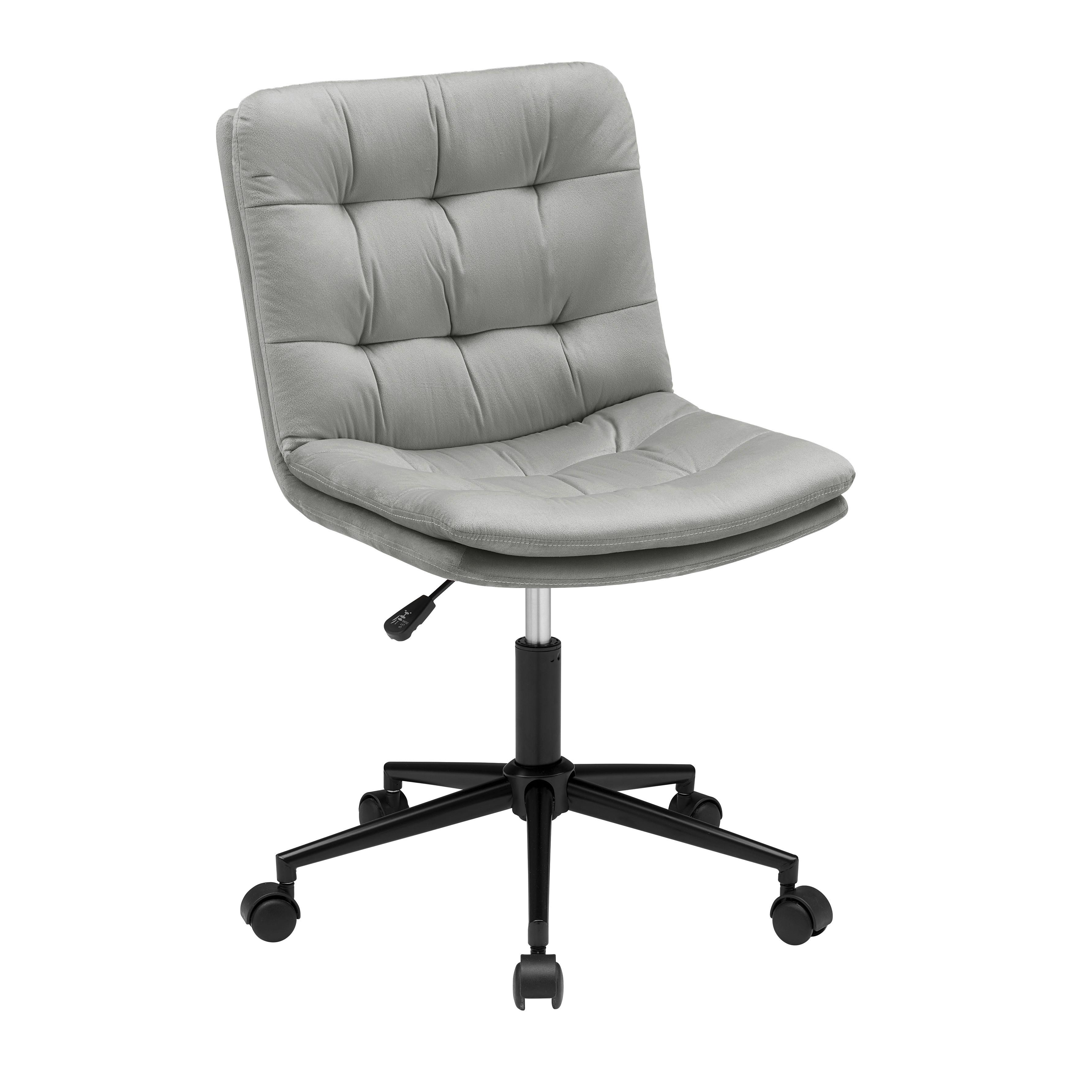 Drehstuhl Easy II Grau - Schwarz/Grau, KONVENTIONELL, Kunststoff/Textil (44/92-102/53cm) - Mömax