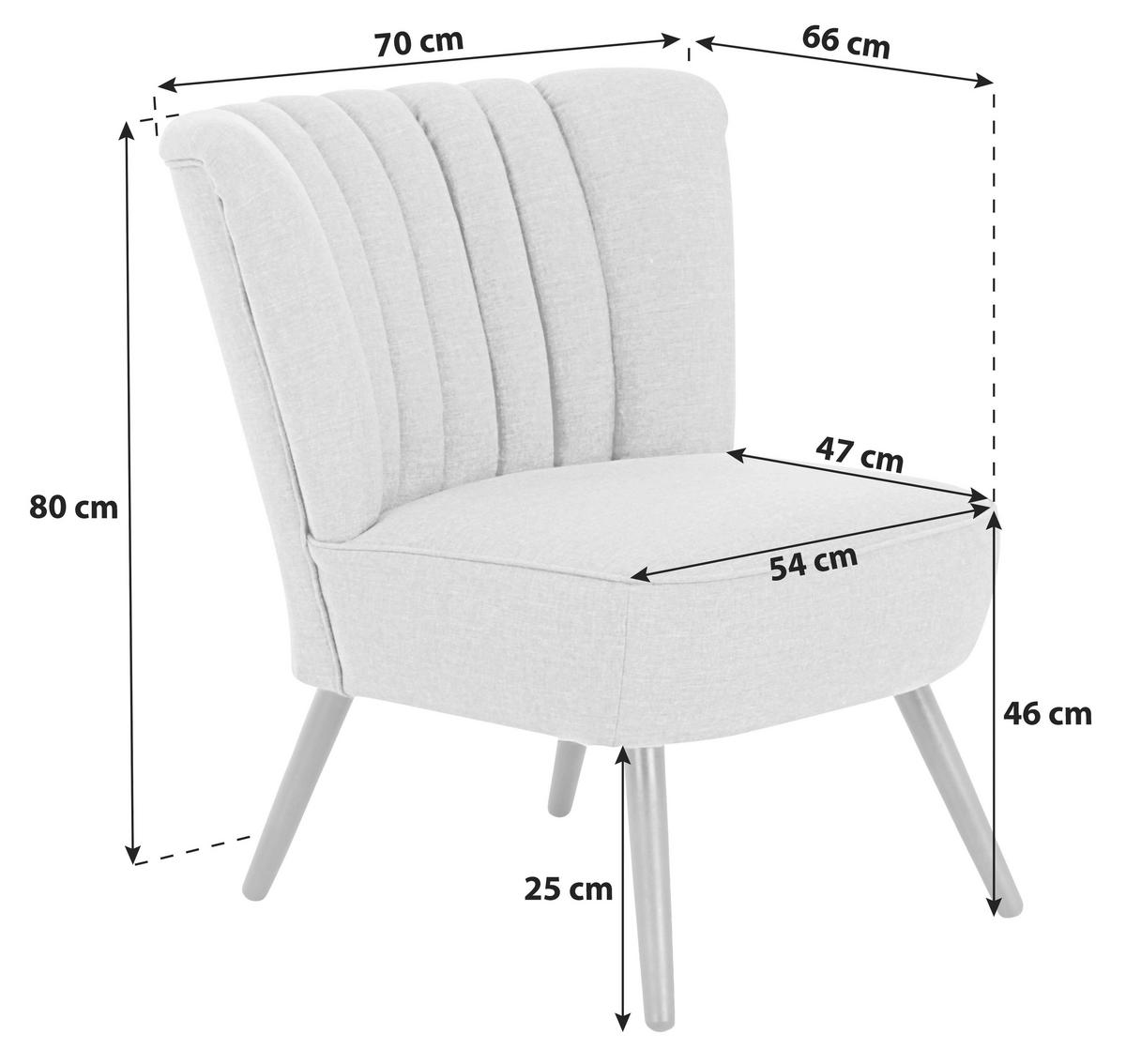 SESSEL ALESSANDRO - Silberfarben/Buchefarben, Design, Holz/Textil (70/80/66cm) - Max Winzer
