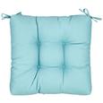 Sitzkissen Elli ca. 40x40x7cm - Blau, Textil (40/40/7cm) - Based Sitzkissen Elli ca. 40x40x7cm - Blau, Textil (40/40/7cm) - Based