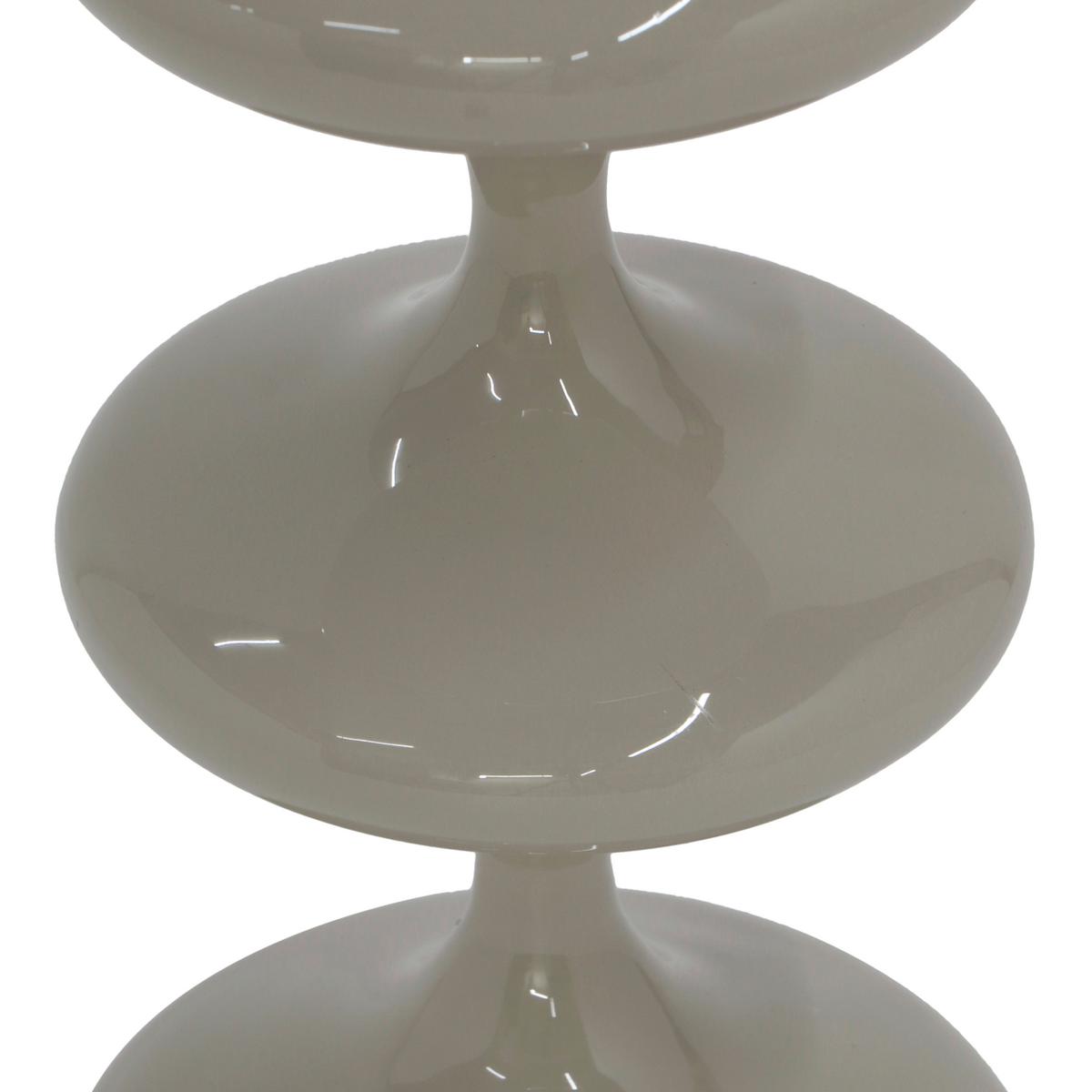 Stabkerzen Laureen Grau - Grau, Basics, Metall (11/28/11cm)