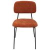STOL LARA - brun/svart, Modern, metall/textil (44/78,5/49cm) - Mömax