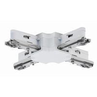 Schienensystem-Verbinder X-Verbinder in Weiß - Weiß, Design, Kunststoff/Metall (10,4/10,4/1,8cm) - Paulmann