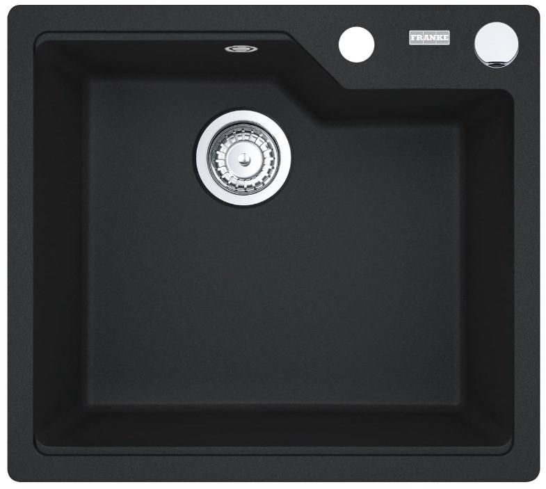 Spüle Urban 1140658346 - Schwarz, MODERN, Stein (56/50cm) - Franke