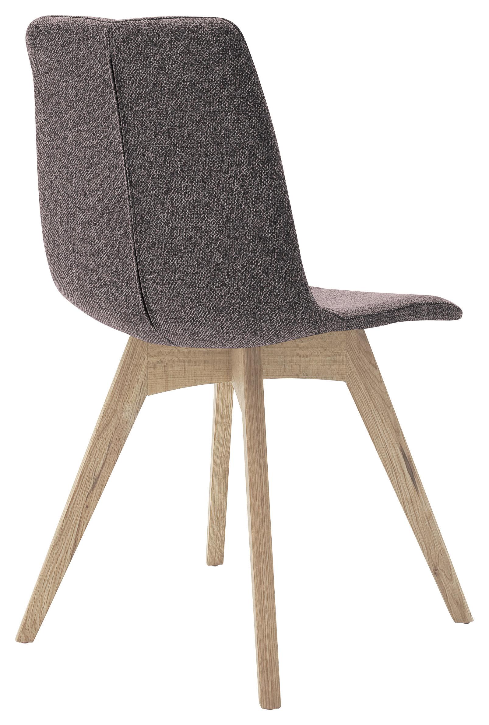 KRZESŁO SANNE - brązowy/kolor dębu sonoma, Konventionell, tkanina/drewno (47/87/52cm) - Carryhome