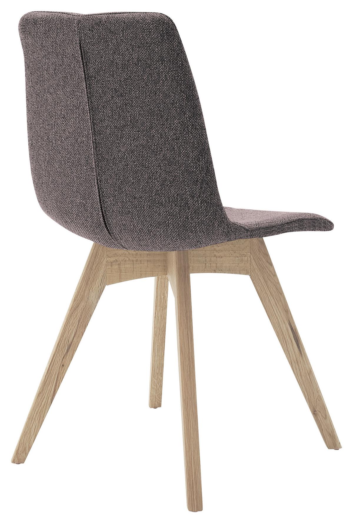 KRZESŁO SANNE - brązowy/kolor dębu sonoma, Konventionell, tkanina/drewno (47/87/52cm) - Carryhome