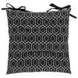 Sitzkissen Blacky in Schwarz/Weiß - Schwarz/Weiß, LIFESTYLE, Textil (40cm) - Mömax modern living Sitzkissen Blacky in Schwarz/Weiß - Schwarz/Weiß, LIFESTYLE, Textil (40cm) - Mömax modern living