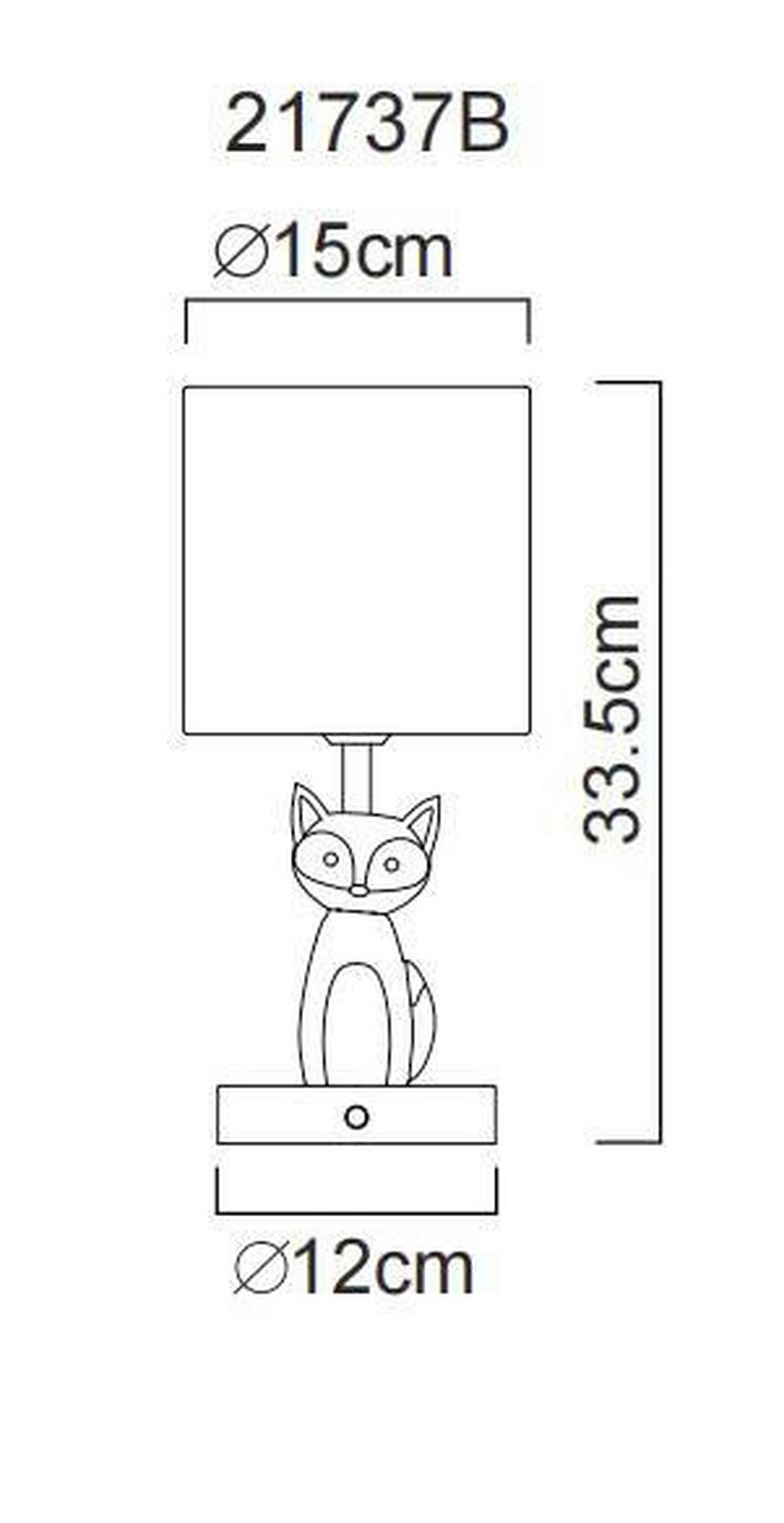 LED-TISCHLEUCHTE 21737B FOXY - Blau/Weiss, Trend, Keramik/Kunststoff (15/33,5cm) - Globo