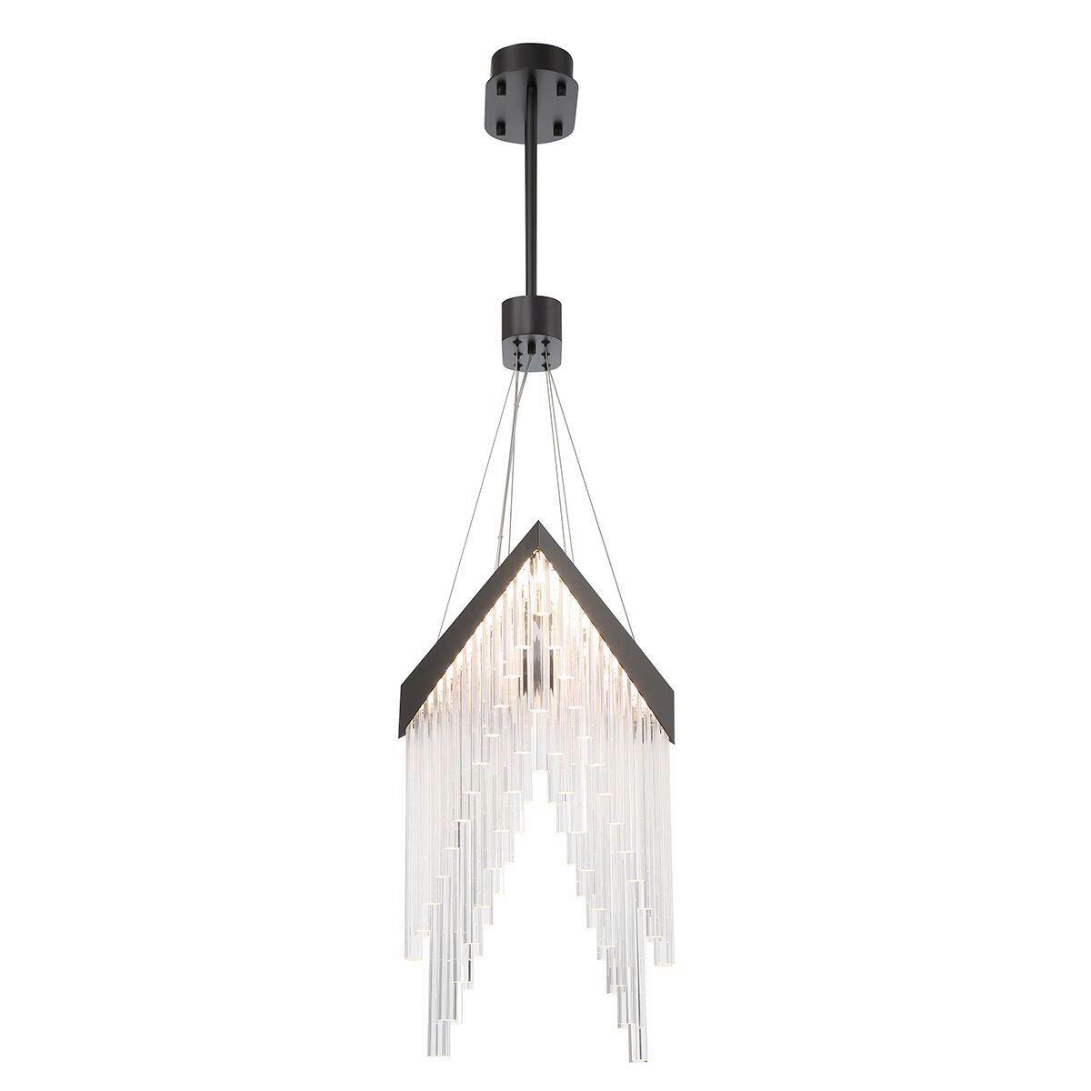 Csillár Qn-Vivien-P-L-Bk - fekete, Design, műanyag/fém (81/119,4cm) - Elstead Lighting