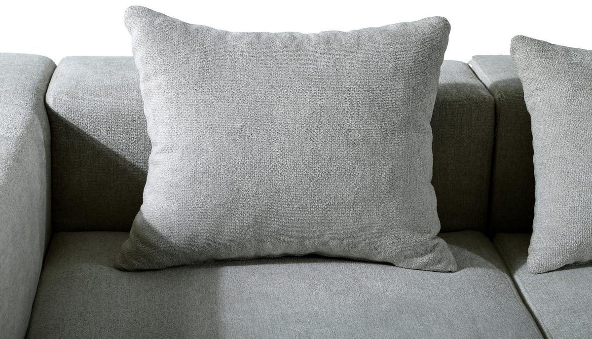 SOFA TRZYOSOBOWA VESPERA - szary, Design, tkanina (300/60/100cm) - P & B