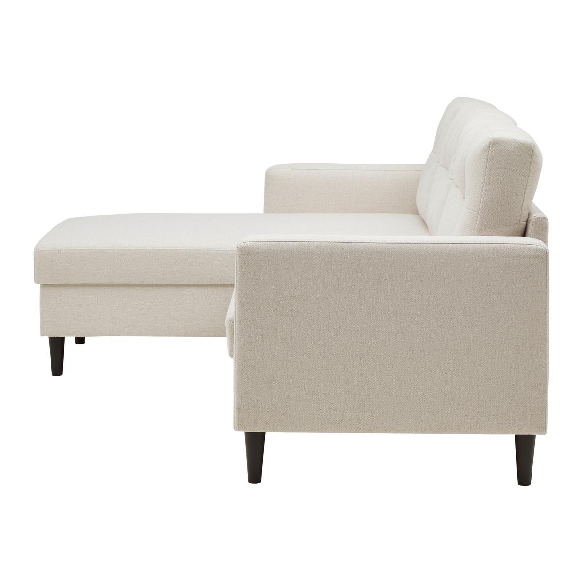 Wohnlandschaft Bergen Beige - Beige/Schwarz, MODERN, Holz/Holzwerkstoff (192/82/138cm) - Based