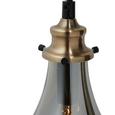 Pendelleuchte Luciana 4-flammig - Messingfarben/Grau, MODERN, Glas (80/13.5/129cm) - Modern Living Pendelleuchte Luciana 4-flammig - Messingfarben/Grau, MODERN, Glas (80/13.5/129cm) - Modern Living
