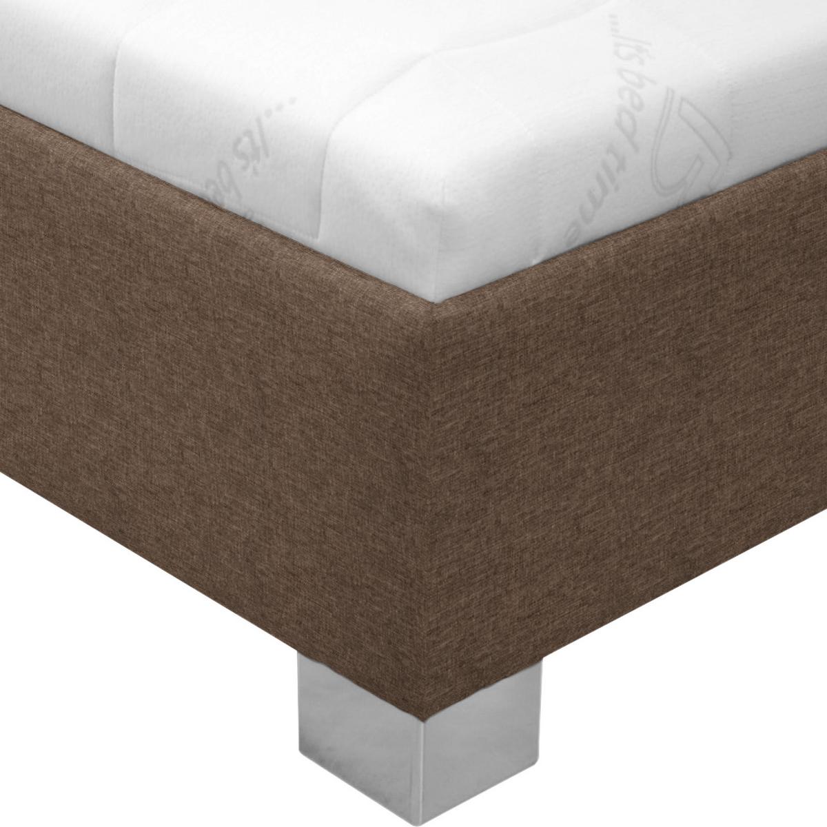 Tapecirani Krevet Stilo - bijela/boje kroma, drvo/tekstil (120/200cm)