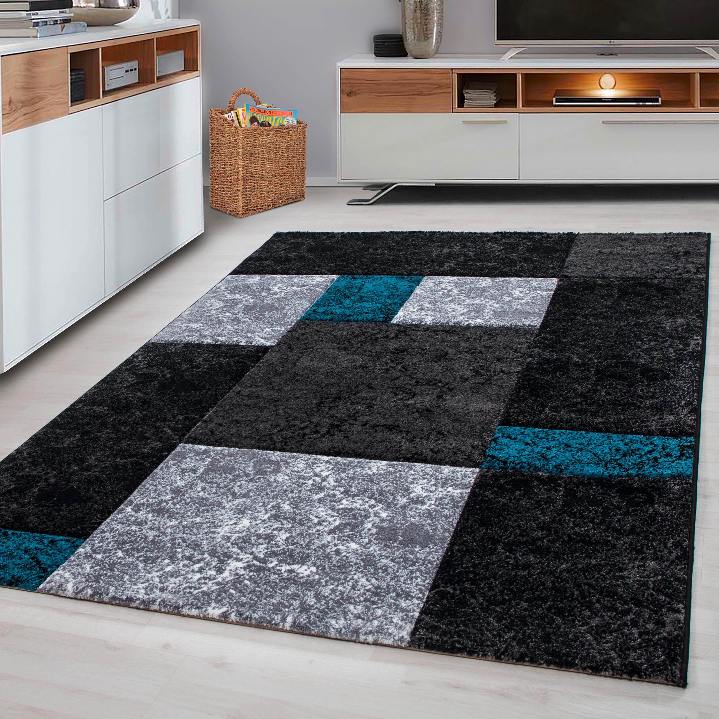 Ravno Tkana Preproga Hawaii, Turkizna, 140x200cm - turkizna, Design, tekstil (140/200cm) - Novel