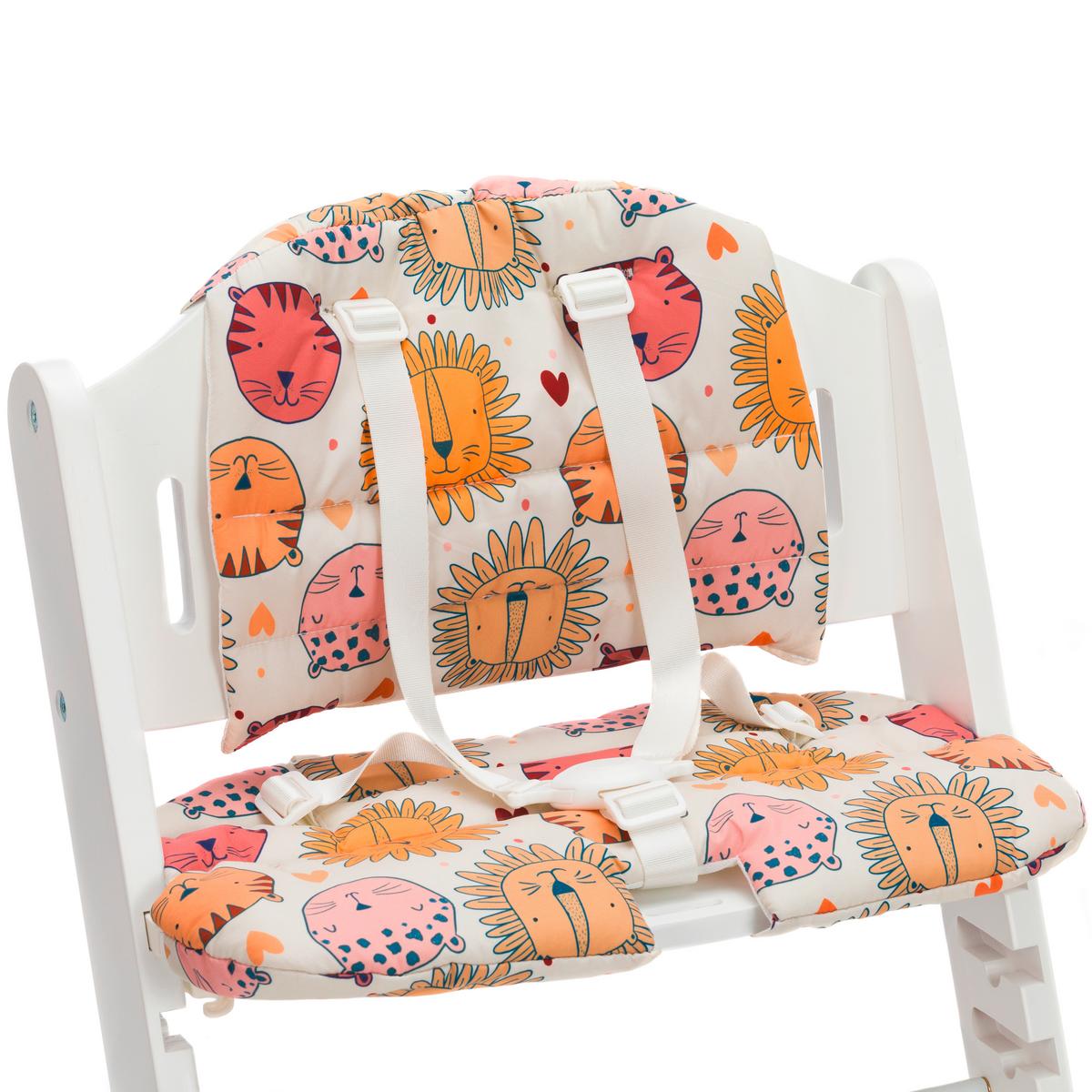 WKŁADKA DO WYSOKIEGO KRZESŁA PIA - różnokolorowy, Basics, tkanina - Fillikid