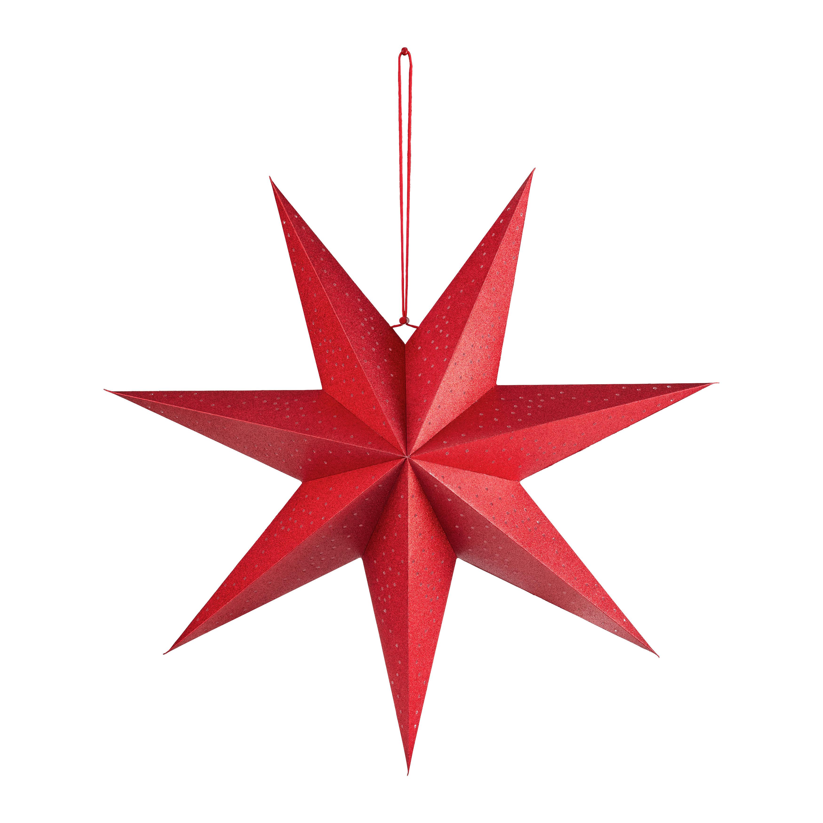 Dekostern Julia Rot - Rot, KONVENTIONELL, Papier (60/60/15cm) - Modern Living