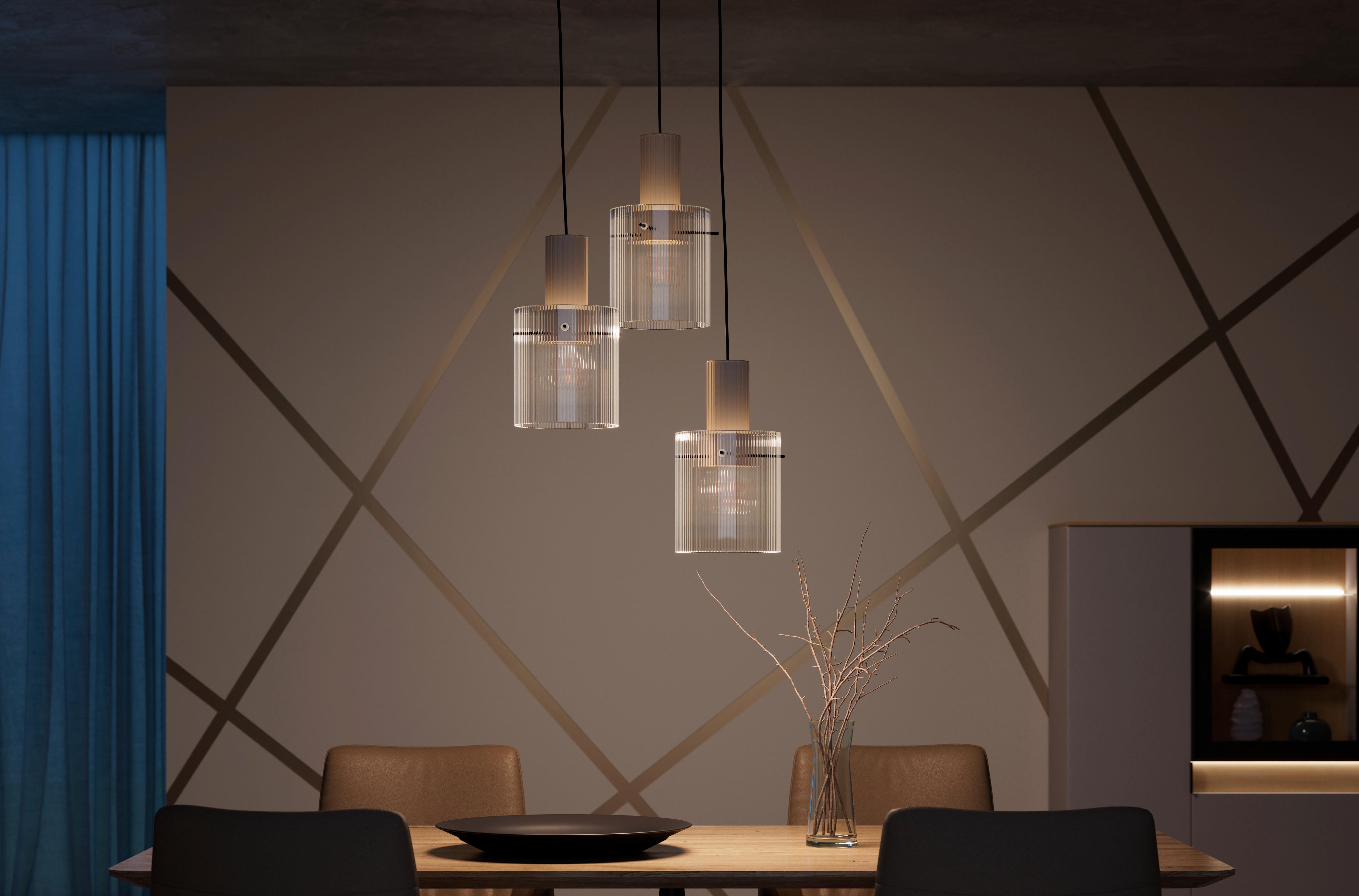 LAMPA WISZĄCA 70137A09 GÖTEBORG - beżowy/przezroczysty, Konventionell, metal/szkło (48/150cm) - Dieter Knoll