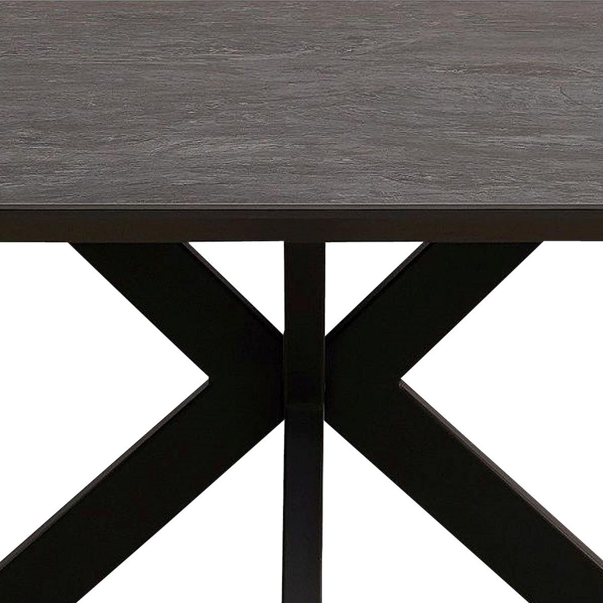 Jedilna Miza Steve 2, Črna, 140x90 Cm - črna, Moderno, kovina/leseni material (140/76/90cm)