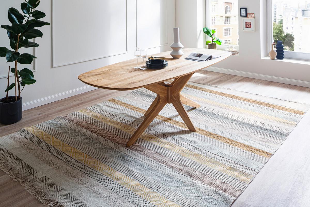 Esstisch Jefferson Wildeiche Echtholz - Wildeiche, MODERN, Holz (180/75/90cm) - Premium Living