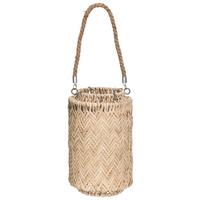 Laterne Ciato in Naturfarben - Naturfarben, Glas/Holz (17/28cm) - Premium Living