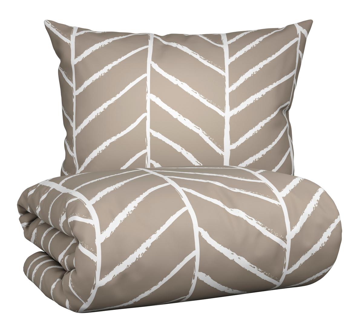 Bettwäsche Marble in Beige ca. 140x200cm - Beige, KONVENTIONELL, Textil (140/200cm) - Modern Living