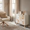 COMMODE LEAFS - Wit/Natuurlijke kleuren, Lifestyle, Houtcomposiet/Hout (80/76/34cm) - Mömax