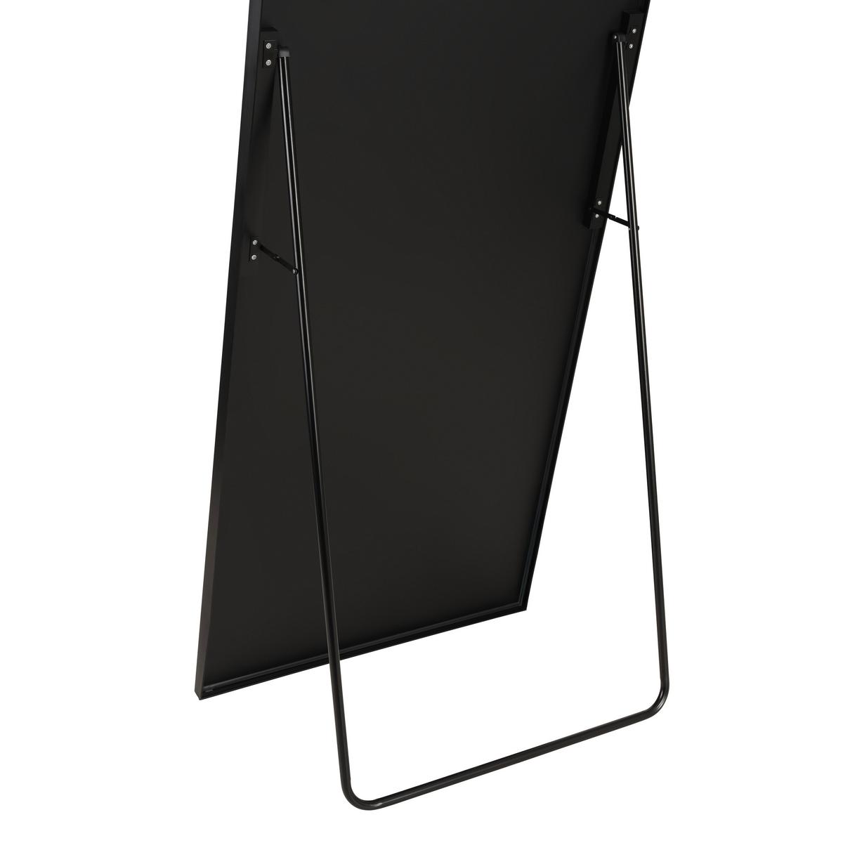 Standspiegel Britt Schwarz - Schwarz, MODERN, Glas/Metall (70/170cm) - Mömax