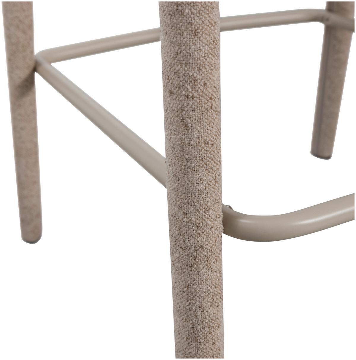 Barhocker Noble Sandfarben B: 48cm - Sandfarben, MODERN, Textil (48/95/52cm) - Livetastic