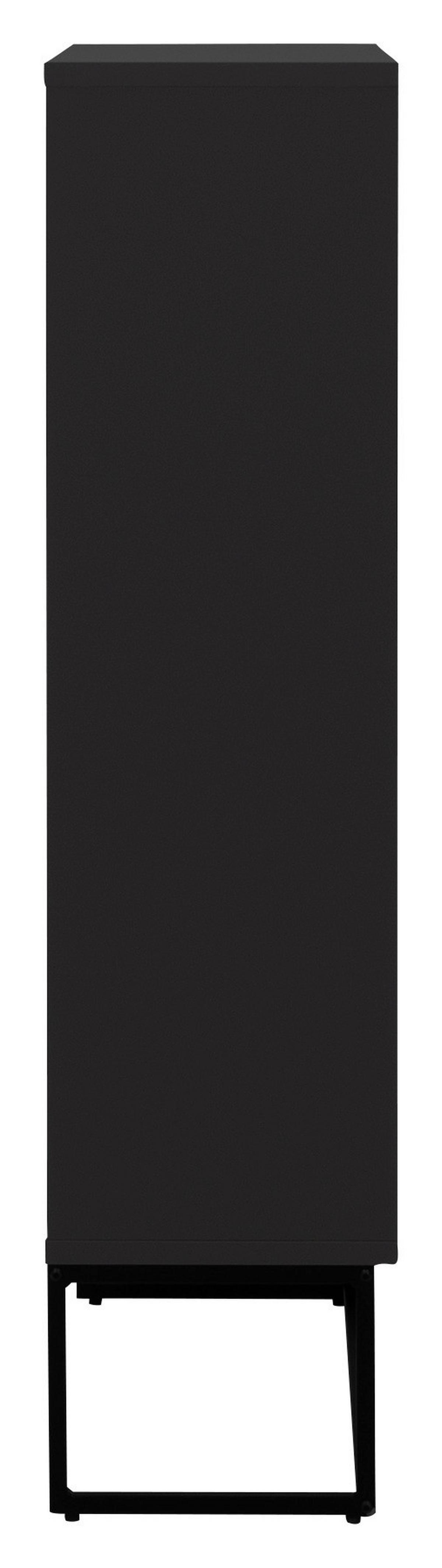 SZAFKA UCHYLNA NA BUTY LIPP - czarny, Design, materiał drewnopochodny/metal (58/116/28cm)